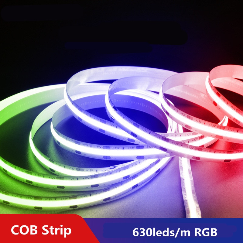 RGB COB LED Ʈ 24V 630 LED/m Ʈ  COB..